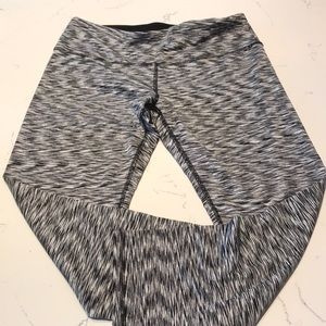 Ladies black and white workout pants